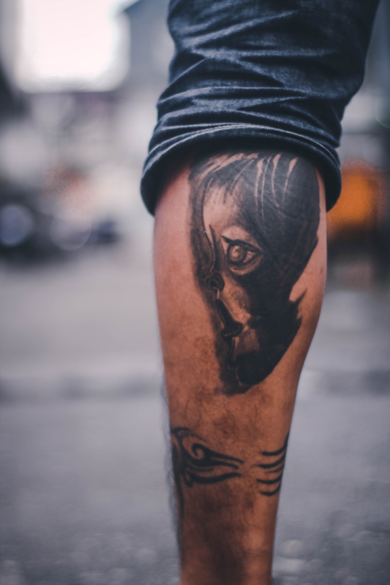 black ink tattoo